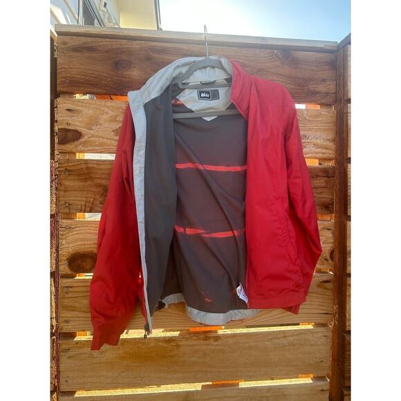 REI‎ Women's Windbreaker, Earthy Red, Stowaway Hood, Cinch Waist, XS - Picture 5 of 5